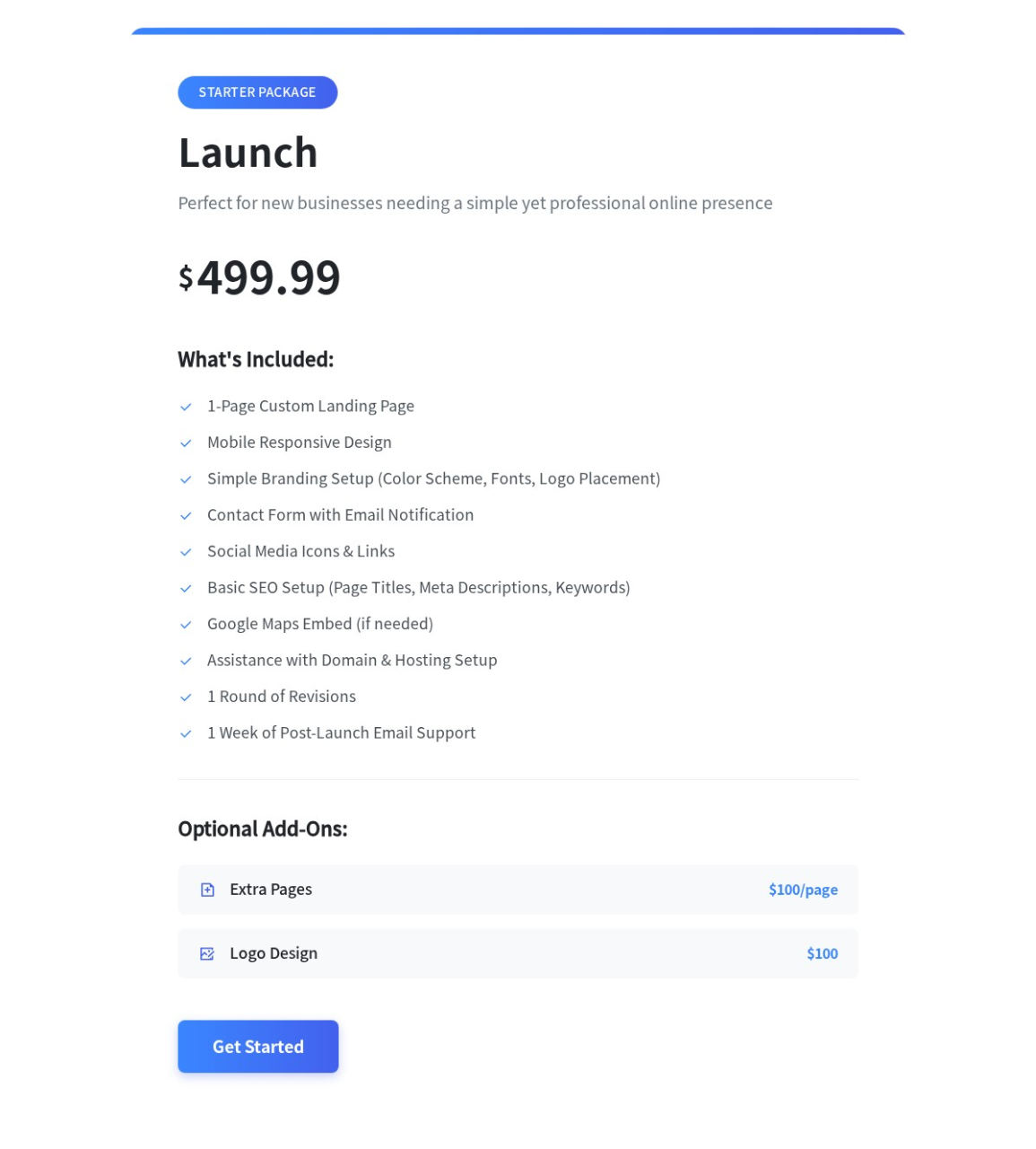 Starter Package — "Launch"